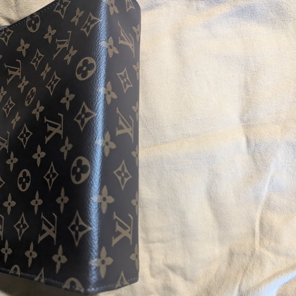 Canvas Clutch in Brown and Tan - Picture 5 of 7